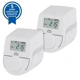 dnt 2er-Set Heizkörperthermostat ThermoTune, Stand-alone, ca. 4 Jahre Batterielaufzeit