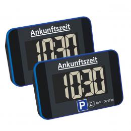 dnt 2er-Spar-Set Elektronische Parkscheibe ParkScreen, automatische Parkzeiteinstellung, Rückdisplay