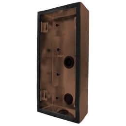 DoorBird Aufputz-Montagerückgehäuse für Türstation D2101V, Edelstahl, PVD-beschichtet in Bronze-Optik