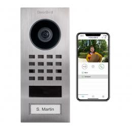 DoorBird Smart Home IP Video Türstation D1101V Aufputz, Edelstahl V4A, mit WLAN
