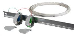 Drop Kabel SC-SC/APC einseitig konfektioniert,  SM G657A2, 2 Fasrig, wei, DCA, 50m