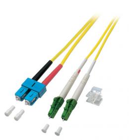 Duplex Jumper LC-APC/SC 9/125 15 Meter OS2