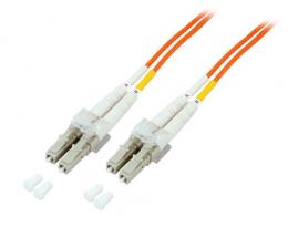 Duplex Jumper LC-LC 50/125, OM2, LSZH, orange, 2.0mm, 2,5m