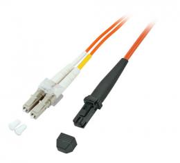 Duplex Jumper LC-MTRJ 50/125, OM2, LSZH, orange, 2.0mm, 50m