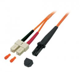 Duplex Jumper MTRJ/SC 50/125 15 m, OM2, LSZH, orange