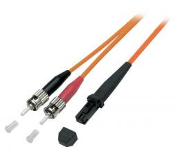 Duplex Jumper MTRJ/ST 50/125 10 m, OM2, LSZH, orange