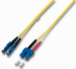 Duplex Jumper SC-E2000 9/125, OS2, LSZH, gelb, 3.0mm, 15m