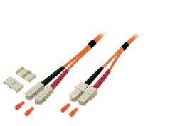 Duplex Jumper SC/SC 50/125 1 m, OM2,LSZH, orange