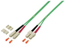 Duplex Jumper SC-SC 50/125, OM5, LSZH, limettengrn, 3.0mm, 1m