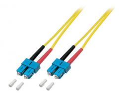 Duplex Jumper SC-SC 9/125, OS2, LSZH, gelb, 3.0mm, 30m