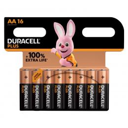 Duracell Plus Alkaline-Batterie AA/Mignon/LR6, 1,5 V, 16er-Pack