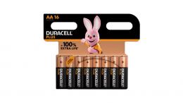 Duracell Plus Alkaline-Batterie AA/Mignon/LR6, 1,5 V, 16er-Pack