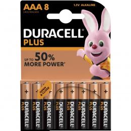 Duracell Plus Alkaline-Batterie MN 2400 LR03 (Micro/AAA), 1,5 V, 8er-Pack