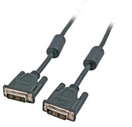 DVI-D Single Link Kabel, 2x DVI-D 18+1, St.-St., AWG 30, 3,0m, schwarz
