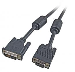 DVI/VGA Monitorkabel, DVI12+5/HDSUB15 Stecker, 2m