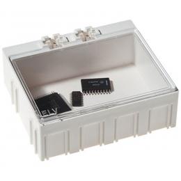 ELV 10er-Set SMD-Sortierbox, Altweiß, 23 x 62 x 54 mm