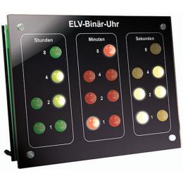 ELV Bausatz Binär-Uhr BU 1, mit Frontplatte (ohne DCF-Modul)