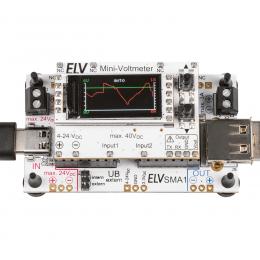 ELV Bausatz-Set aus Mini-Voltmeter MVM1 und Strommessadapter SMA1