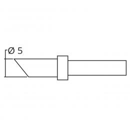 ELV Ersatzlötspitze D = 5 mm, meißelförmig, beidseitig angeschrägt