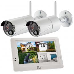 ELV Spar-Set Funk-Kamerasystem KS200 HD mit 2 Kameras, 2,4 GHz, App, HD (720p)