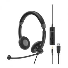 EPOS IMPACT SC 75 USB MS Kabelgebundenes, beidseitiges Headset mit 3,5-mm-Klinkenstecker und USB-Anschluss