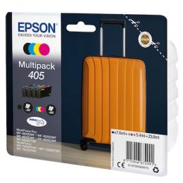 Epson 405 Tintenpatronen 4er-Pack 4x Farben DURABrite Ultra Ink Für Kompatibilität, siehe Artikel-Beschreibung | 4x Tintenpatronen: Schwarz, Magenta,