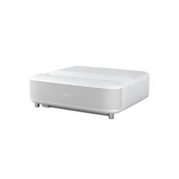 Epson EH-LS650W Ultrakurzdistanz Laser-Beamer, 4K PRO-UHD integrierte Android TV-Plattform für ultimatives Heimkino, weiß