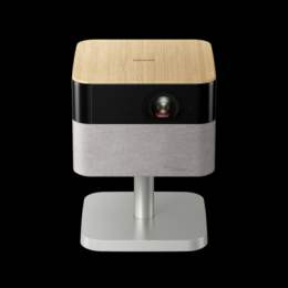 Epson Lifestudio Flex - EF-72 eleganter 4K Smart-Projektor Eiche, 4K Smart-Projektor mit Sound by Bose, Google TV und verstellbarem Stand, Epson Proje