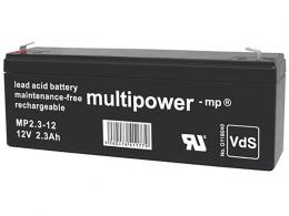 Ersatz Akku Multipower MP2.2-12 MP2.3-12 für Technics SH-U3000 SH-U3000E-K OD...