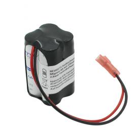 Ersatzakku für Notleuchten F2x2 Mignon AA mit 150mm Kabel und 2,8mm Fastonbuchsen Notleuchtenakku