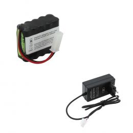 Erstzakku Rolladen Roma 4511670 12V 800mAh + Ladegerät für Roma Rollladen 451...