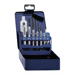 Exact EB4 HSS M3 - M12 Einschnittgewindebohrersatz 15 tlg. ( 20334 ) HSS Stahl metrisch