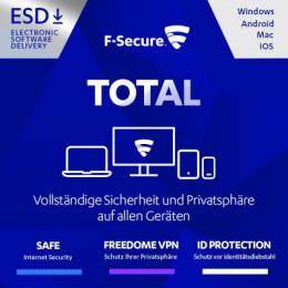 F-Secure Total + Data Recovery [5 Geräte - 2 Jahre]
