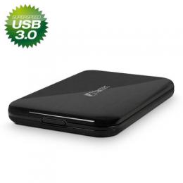 FANTEC ALU-25U3, externes 2.5-SATA-Gehuse, USB 3.0, Aluminium, schwarz
