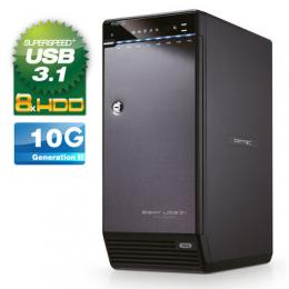 FANTEC QB-X8U31 8x 3.5 HDD Festplattengehuse USB 3.1