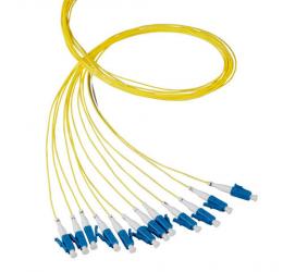 Faserpigtail LC-APC 8 9/125 OS2, gelb2m