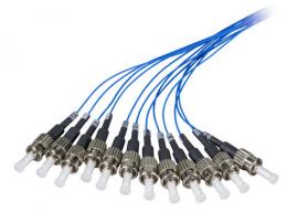 Faserpigtail ST-II, 9/125 OS2 gelb, 2m