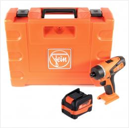 FEIN ABSU 12 W4 Akku Bohrschrauber 12V 20Nm 2-Gang + 1x Akku 6,0Ah 12V + Koffer