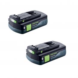 Festool Akku Set 18V mit 2x BP 18 Li 3,1 CI Akkupack 3,1Ah Bluetooth ( 203799 )