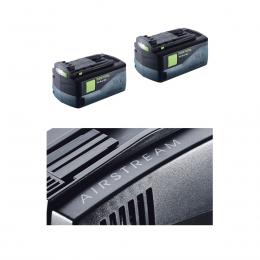 Festool Akku Set 18V mit 2x BP 18 Li 5,2 AS Akkupack 5,2Ah ( 200181 ) + SCA 8 Ladegerät ( 200178 )