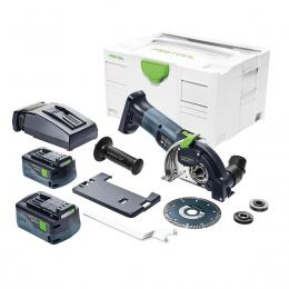 Festool DSC-AGC 18-125 FH Li 5,2 EBI-Plus Akku Freihandtrennsystem 125mm 18V Brushless ( 575346 ) + 2x Akku 5,2Ah + Schnellladegerät + systainer