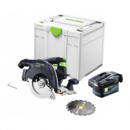 Festool HKC 55 EB-Basic Akku Handkreissäge 18 V 160 mm Brushless ( 576163 ) + 1x Akku 6,2 Ah + Ladegerät + Systainer