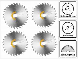 Festool Kreissägeblatt Wood Universal HW 160 x 1,8 x 20 W28 4 Stk. ( 4x 205551 ) für Tauchsägen TS 55 F, TSC 55 K & Handkreissägen HK 55, HKC 55