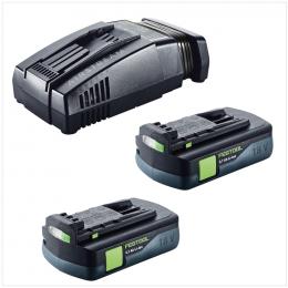 Festool SCA 8 Li-Ion Schnell Ladegerät ( 200178 ) und 2x Festool BP 18 Li 3,1 C 18V 3,1 Ah Akkupack ( 201789 )