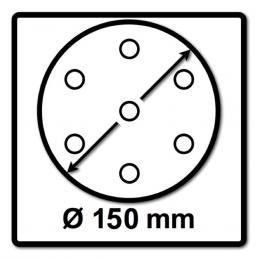 Festool STF D150/48 Schleifscheiben Granat P280 150 mm 100 Stk. ( 575169 ) für RO 150, ES 150, ETS 150, ETS EC 150, LEX 150, WTS 150, HSK-D 150