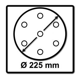 Festool STF D225/128 Schleifscheibe Granat P100 225 mm 100 Stk. ( 4x 205656 ) für Langhalsschleifer PLANEX