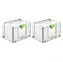 Festool Systainer T-LOC SYS-COMBI 2 Werkzeugkoffer 2 Stk. ( 2x 200117 ) 396 x 296 x 270 mm