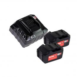 Fischer Akku Starter Set 18V mit 2x FSS-B Li-Ion Akku 4,0 Ah ( 552930 ) + 1x FSS-BC 12-36V Ladegerät AIR COOLED ( 552931 ) CAS Partner