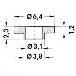 Fischer Elektronik Isolierbuchsen IB 10 für TO 3 P