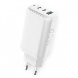 Fontastic USB-Schnell-Reiselader GaNto 65 W, weiß, Fast Charge und Power Delivery